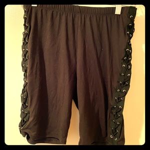 Brand New Forever 21 Spandex Lace-Up Shorts